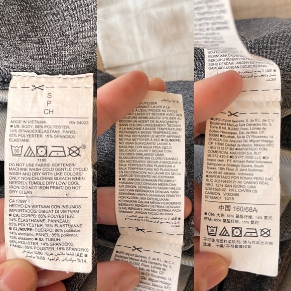 NWOT Old Navy Active Go-Dry Leggings S Grey Multi - Picture 3 of 12